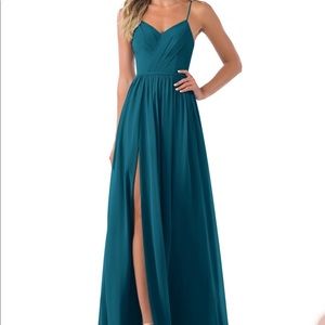 Azazie Cora Ink Blue Bridesmaid/Prom dress